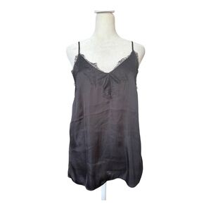 Y2K Black Lace Trim H&M Camisole Slip Top